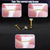 PunkTracker 13Pcs 20G/18G/16G Flat Back Earrings Stud 316L Surgical Stainless Steel Threadless Push in Nose Stud Tragus Helix Lip Medusa Piercing Jewelry(Gold  18G)