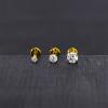 PunkTracker 13Pcs 20G/18G/16G Flat Back Earrings Stud 316L Surgical Stainless Steel Threadless Push in Nose Stud Tragus Helix Lip Medusa Piercing Jewelry(Gold  18G)