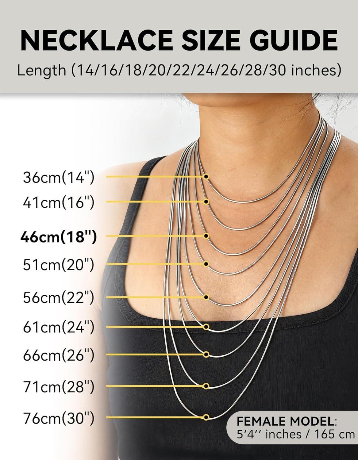 imageChainsHouse Snake Chain Necklace for Women 12mm 1430 Adjustable with 5cm Extender for Pendants Lockets Rose GoldStainless SteelBlack14K Gold Hypoallergenic Dainty Jewelry GiftJ 12MMSilver