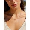 ChainsHouse Snake Chain Necklace for Women 1.2mm, 14-30″ Adjustable with 5cm Extender for Pendants Lockets, Rose Gold/Stainless Steel/Black/14K Gold Hypoallergenic Dainty Jewelry Gift(C: 1.5MM-Rose Gold)