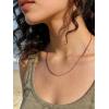 ChainsHouse Snake Chain Necklace for Women 1.2mm, 14-30″ Adjustable with 5cm Extender for Pendants Lockets, Rose Gold/Stainless Steel/Black/14K Gold Hypoallergenic Dainty Jewelry Gift(D: 2MM-Rose Gold)