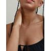ChainsHouse Snake Chain Necklace for Women 1.2mm, 14-30″ Adjustable with 5cm Extender for Pendants Lockets, Rose Gold/Stainless Steel/Black/14K Gold Hypoallergenic Dainty Jewelry Gift(F: 1.2MM-Gold)
