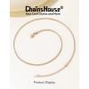 ChainsHouse Snake Chain Necklace for Women 1.2mm, 14-30″ Adjustable with 5cm Extender for Pendants Lockets, Rose Gold/Stainless Steel/Black/14K Gold Hypoallergenic Dainty Jewelry Gift(C: 1.5MM-Rose Gold)