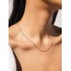 ChainsHouse Snake Chain Necklace for Women 1.2mm, 14-30″ Adjustable with 5cm Extender for Pendants Lockets, Rose Gold/Stainless Steel/Black/14K Gold Hypoallergenic Dainty Jewelry Gift(A: 1MM-Rose Gold)