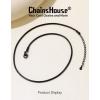 ChainsHouse Snake Chain Necklace for Women 1.2mm, 14-30″ Adjustable with 5cm Extender for Pendants Lockets, Rose Gold/Stainless Steel/Black/14K Gold Hypoallergenic Dainty Jewelry Gift(P: 2MM-Black)