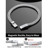 ChainsHouse Bracelet for Men, 316L Stainless Steel Franco Cuban Link Chain Bracelet with Sturdy Clasp, 6/10/12MM Widths, 7.5/8.3/9 Inch Lengths, Gift for Husband or Dad(10: 6mm-Steel-Custom)