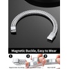 ChainsHouse Bracelet for Men, 316L Stainless Steel Franco Cuban Link Chain Bracelet with Sturdy Clasp, 6/10/12MM Widths, 7.5/8.3/9 Inch Lengths, Gift for Husband or Dad(11: 10mm-Steel-Custom)