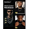 ChainsHouse Mens Cuban Link Chain Necklace 6/9/12mm, 18-30inch, Stainless Steel Gold Black with Iced Out Cross Clasp, Hip Hop Chunky Jewelry for Men(b. 12mm width-steel)