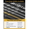 ChainsHouse Personalized Cuban Link Chain for Men Women,Custom Engraved 1-6 Names,5mm/7mm/9mm/12mm Width Chain Name Necklace with Gift Box,Hypoallergenic & Waterproof(A-Steel-Men-7mm width)