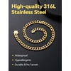 ChainsHouse Personalized Cuban Link Chain for Men Women,Custom Engraved 1-6 Names,5mm/7mm/9mm/12mm Width Chain Name Necklace with Gift Box,Hypoallergenic & Waterproof(G-Gold-Men-9mm width)