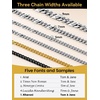 ChainsHouse Personalized Cuban Link Chain for Men Women,Custom Engraved 1-6 Names,5mm/7mm/9mm/12mm Width Chain Name Necklace with Gift Box,Hypoallergenic & Waterproof(M-Steel-Women-9mm width)