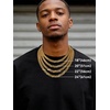 ChainsHouse Personalized Cuban Link Chain for Men Women,Custom Engraved 1-6 Names,5mm/7mm/9mm/12mm Width Chain Name Necklace with Gift Box,Hypoallergenic & Waterproof(F-Gold-Men-9mm width)