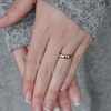 TRUMIUM Tungsten Wedding Rings for Men Women 4MM 6MM 8MM Mens Wedding Band Black/Rose Gold/Gold Plated Rings Hammered Matte Finish Jewelry Comfort Fit Size 5-13(4mm Rose Gold)