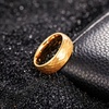TRUMIUM Tungsten Wedding Rings for Men Women 4MM 6MM 8MM Mens Wedding Band Black/Rose Gold/Gold Plated Rings Hammered Matte Finish Jewelry Comfort Fit Size 5-13(8mm Gold Hammered)