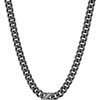 ChainsHouse Personalized Cuban Link Chain for Men Women,Custom Engraved 1-6 Names,5mm/7mm/9mm/12mm Width Chain Name Necklace with Gift Box,Hypoallergenic & Waterproof(I-Black-Men-9mm width)