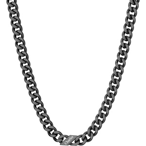 ChainsHouse Personalized Cuban Link Chain for Men Women,Custom Engraved 1-6 Names,5mm/7mm/9mm/12mm Width Chain Name Necklace with Gift Box,Hypoallergenic & Waterproof(I-Black-Men-9mm width)