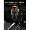 ChainsHouse Stainless Steel Box Chain for Men Silver/Black/Gold Plated Round Box Necklace for Pendant Women No Tarnish Durable Hip Hop Jewelry Father Gift 3mm/6mm Width 18″-30″ Length(A-3mm-Silver)
