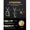 ChainsHouse Stainless Steel Box Chain for Men Silver/Black/Gold Plated Round Box Necklace for Pendant Women No Tarnish Durable Hip Hop Jewelry Father Gift 3mm/6mm Width 18″-30″ Length(B-6mm-Silver)