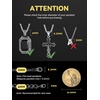 ChainsHouse Stainless Steel Box Chain for Men Silver/Black/Gold Plated Round Box Necklace for Pendant Women No Tarnish Durable Hip Hop Jewelry Father Gift 3mm/6mm Width 18″-30″ Length(D-6mm-Black)