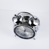 TRUMIUM Silver Twin Bell Alarm Clock | Twin Bell Design, Chrome Finish