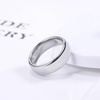 TRUMIUM 2mm 4mm 6mm 8mm Tungsten Wedding Band Ring for Men Women | Silver/Rose Gold Plated/Rainbow/Gold Plated, Domed High Polish, Engagement Promise Rings, Comfort Fit, Size 4-15(4mm silver plated)