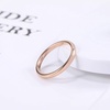 TRUMIUM 2mm 4mm 6mm 8mm Tungsten Wedding Band Ring for Men Women | Silver/Rose Gold Plated/Rainbow/Gold Plated, Domed High Polish, Engagement Promise Rings, Comfort Fit, Size 4-15(2mm rose gold plated)