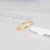TRUMIUM 2mm 4mm 6mm 8mm Tungsten Wedding Band Ring for Men Women | Silver/Rose Gold Plated/Rainbow/Gold Plated, Domed High Polish, Engagement Promise Rings, Comfort Fit, Size 4-15(2mm 24k gold plated)