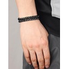 ChainsHouse Stainless Steel Cuban Link Bracelet, 6mm/8mm/12mm/17mm Width, 7.5″/8.3″/9″, Black/ 18K Gold Plated Chain Wrist Bracelets for Men Women, Send Gift Box(T: Black-12mm width-custom)