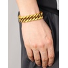 ChainsHouse Stainless Steel Cuban Link Bracelet, 6mm/8mm/12mm/17mm Width, 7.5″/8.3″/9″, Black/ 18K Gold Plated Chain Wrist Bracelets for Men Women, Send Gift Box(X: Gold-17mm width-custom)
