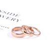 TRUMIUM 2mm 4mm 6mm 8mm Tungsten Wedding Band Ring for Men Women(2mm rose gold plated)
