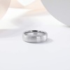 TRUMIUM 4mm 6mm 8mm Tungsten Ring Wedding Band for Men Women Two Tone Rings(6mm Silver Dome)