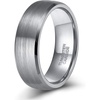 8mm Silver Bevel