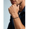 ChainsHouse Stainless Steel Twisted Rope Chain Bracelet for Men, Silver/Black/14K Gold Plated Link Bracelet, 3MM/6MM, 7.5″/8.3″/9″ Lengths, Gift Box Included(B.3MM-Black)