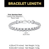 ChainsHouse Flat Box Link Bracelet,Unisex Design,316L Stainless Steel(Steel)