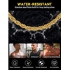 ChainsHouse Stainless Steel Rope Chain Men Button Clasp Twisted Necklace(Gold)