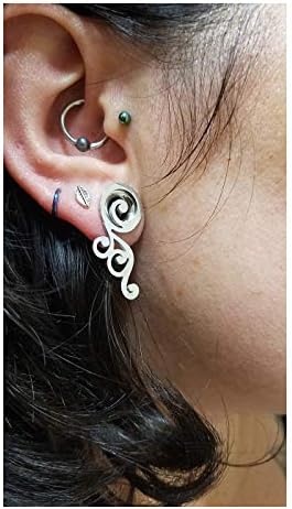 image:image2G58 Stainless Steel Double Flared Screw Ear Gauges Wings Ear Tunnels Ear Plugs Expanders Body Piercing Jewelry
