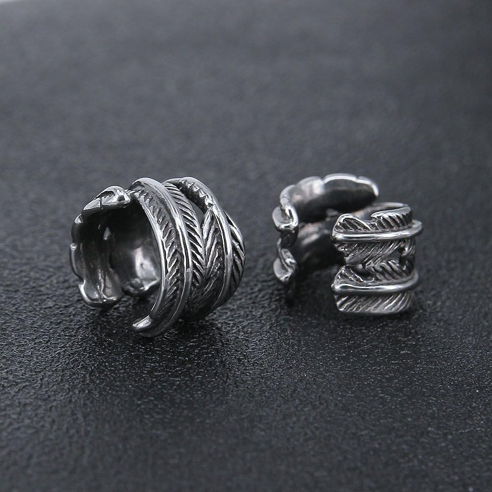 image:imageVintage Stainless Steel Ear Cuff Earring No Piercing Cartilage Clip on Earrings Punk Earring Hoop Variety
