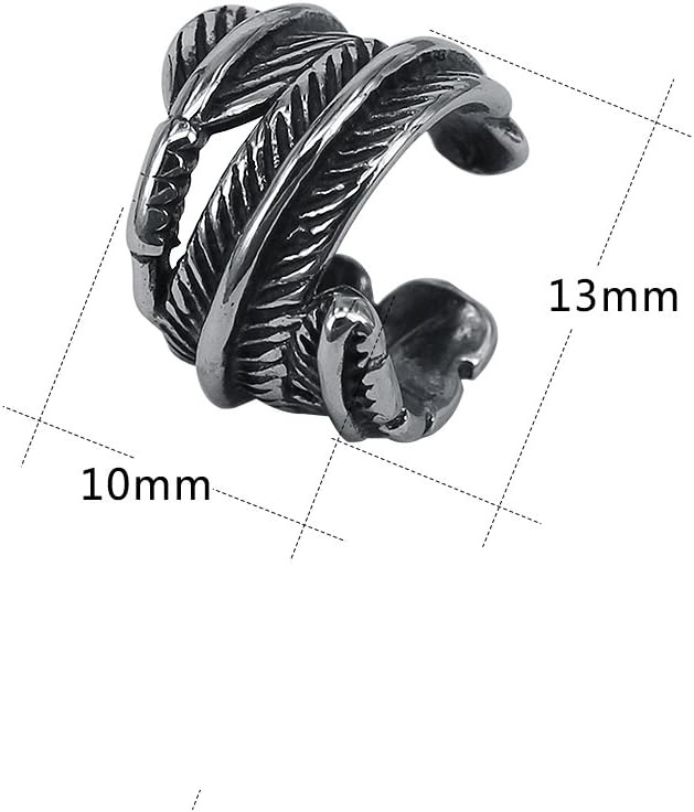 image:imageVintage Stainless Steel Ear Cuff Earring No Piercing Cartilage Clip on Earrings Punk Earring Hoop Variety